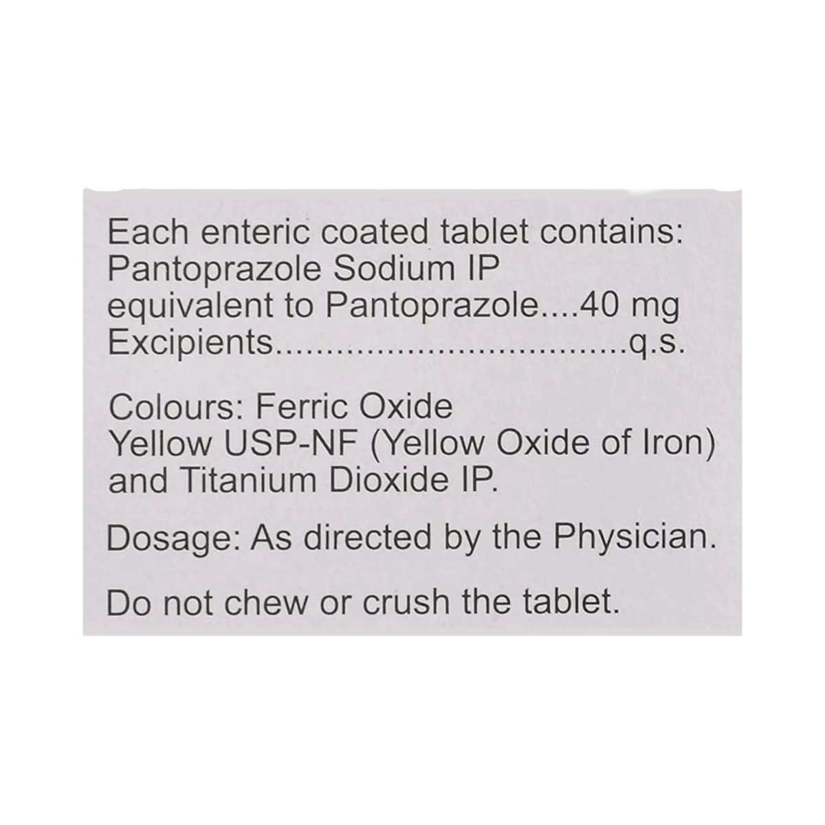 PAN 40MG TABLET