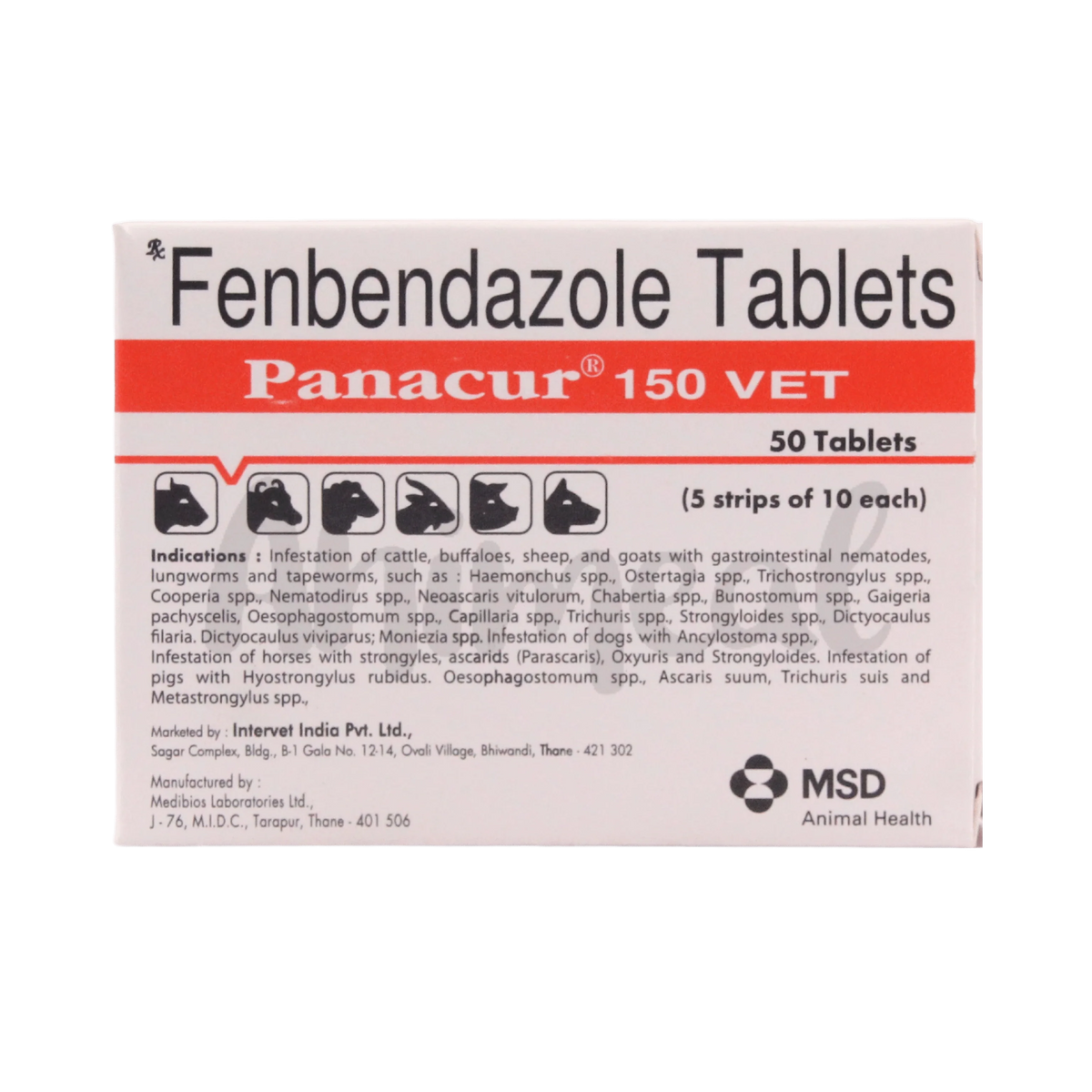 PANACURE 150 VET TABLET - Animeal