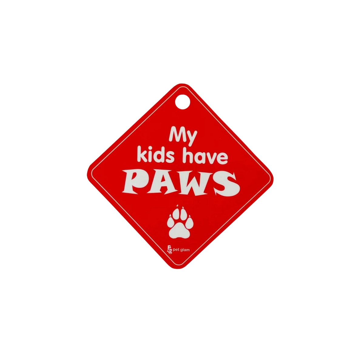 PG CAR SIGN MY KIDS HAVE PAWS - Animeal
