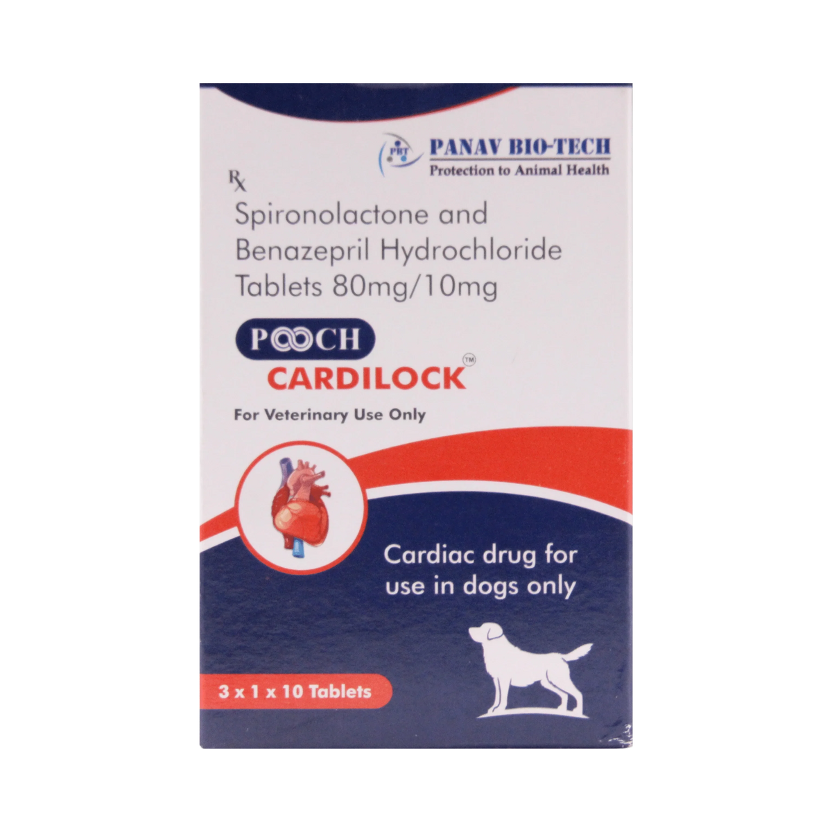 POOCH CARDILOCK TABLET 80MG/10MG - Animeal