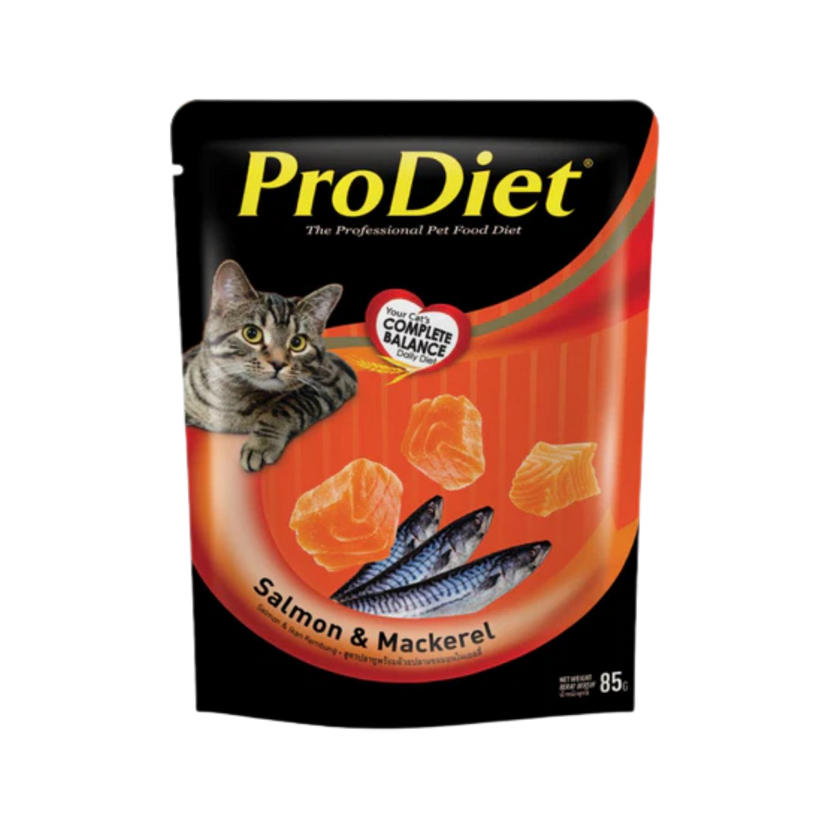 Prodiet Salmon and Mackerel Gravy Wet Cat Food, 85g