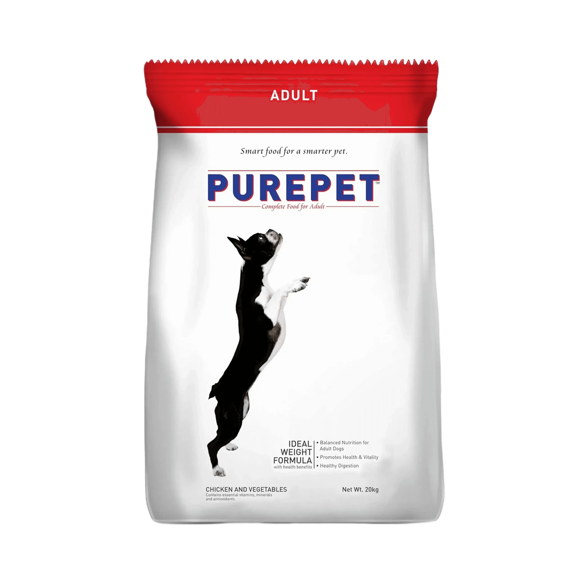 PUREPET ADULT CHIC & VEG DRY FOOD [20Kg] - Animeal