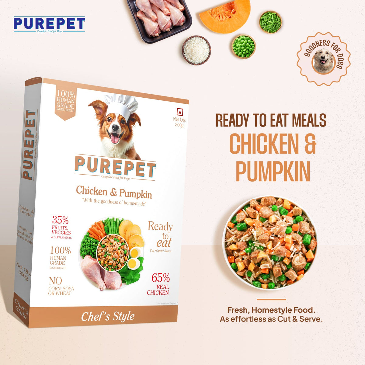 PUREPET DOG CHIC & PUMP BIRYANI - Animeal
