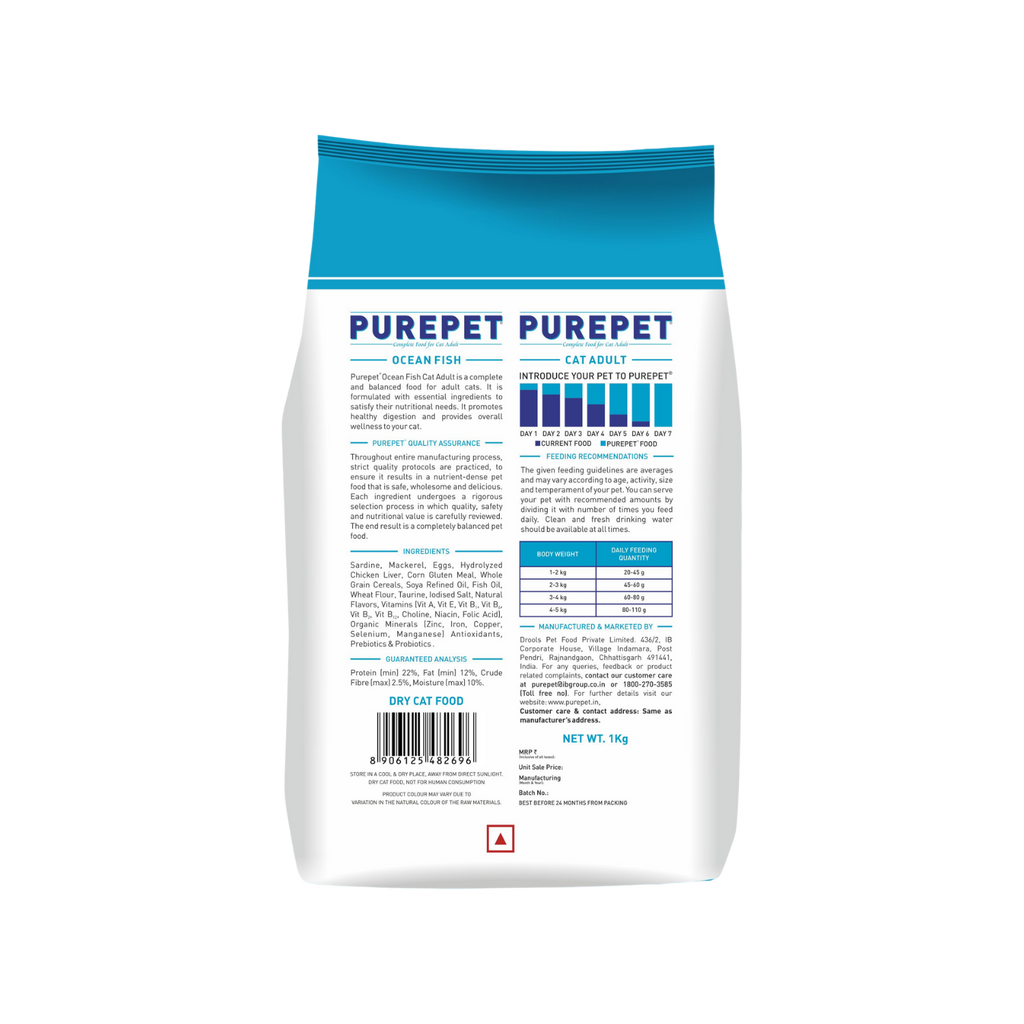 PUREPET OCEAN FISH CAT DRY FOOD (S) - Animeal