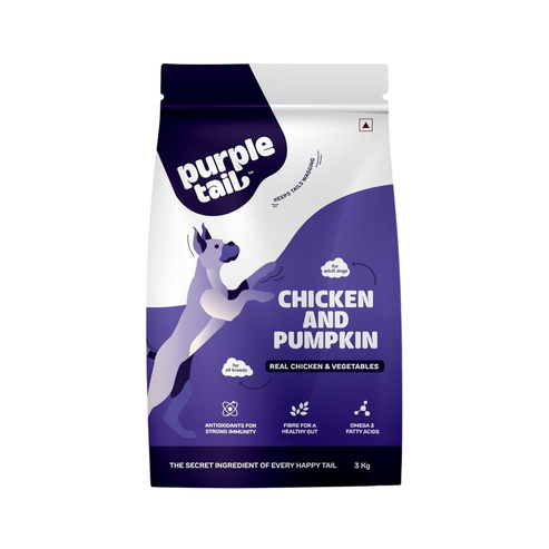 PURPLE TAIL CHICKEN & PUMPKIN ADULT DOG DRY FOOD [400GM] - Animeal
