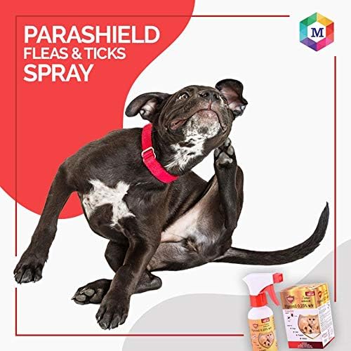 Parashield Fleas & Ticks Spray for Dogs and Cats - 250 ML - Animeal