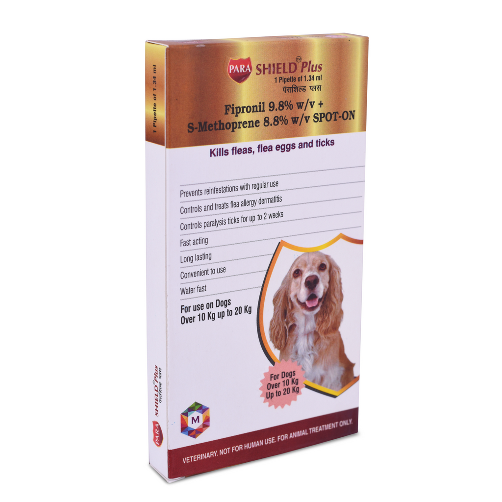 Parashield Plus Spot On Solution for Dog Over (10 kg up to 20 kg) - Animeal