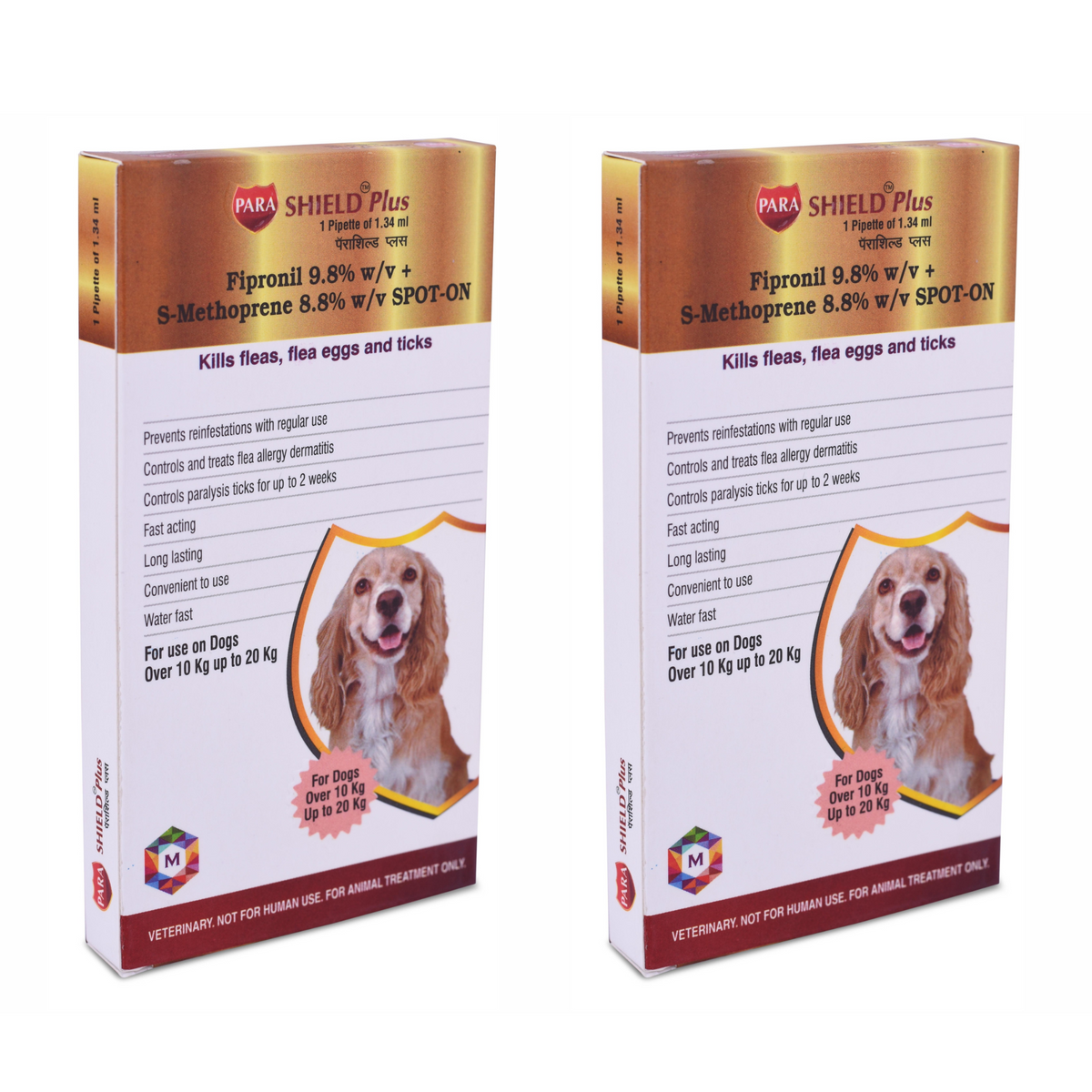 Parashield Plus Spot On Solution for Dog Over (10 kg up to 20 kg) - Animeal