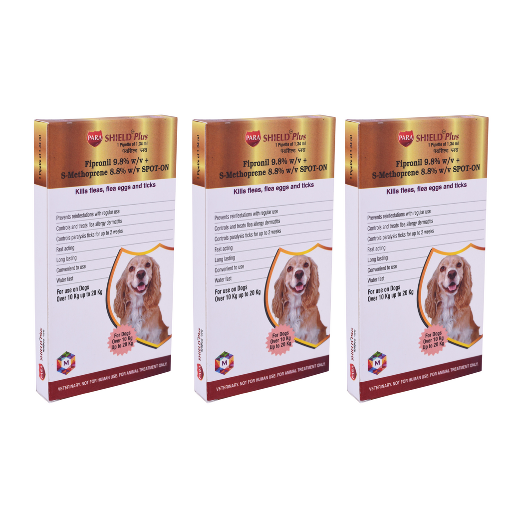 Parashield Plus Spot On Solution for Dog Over (10 kg up to 20 kg) - Animeal