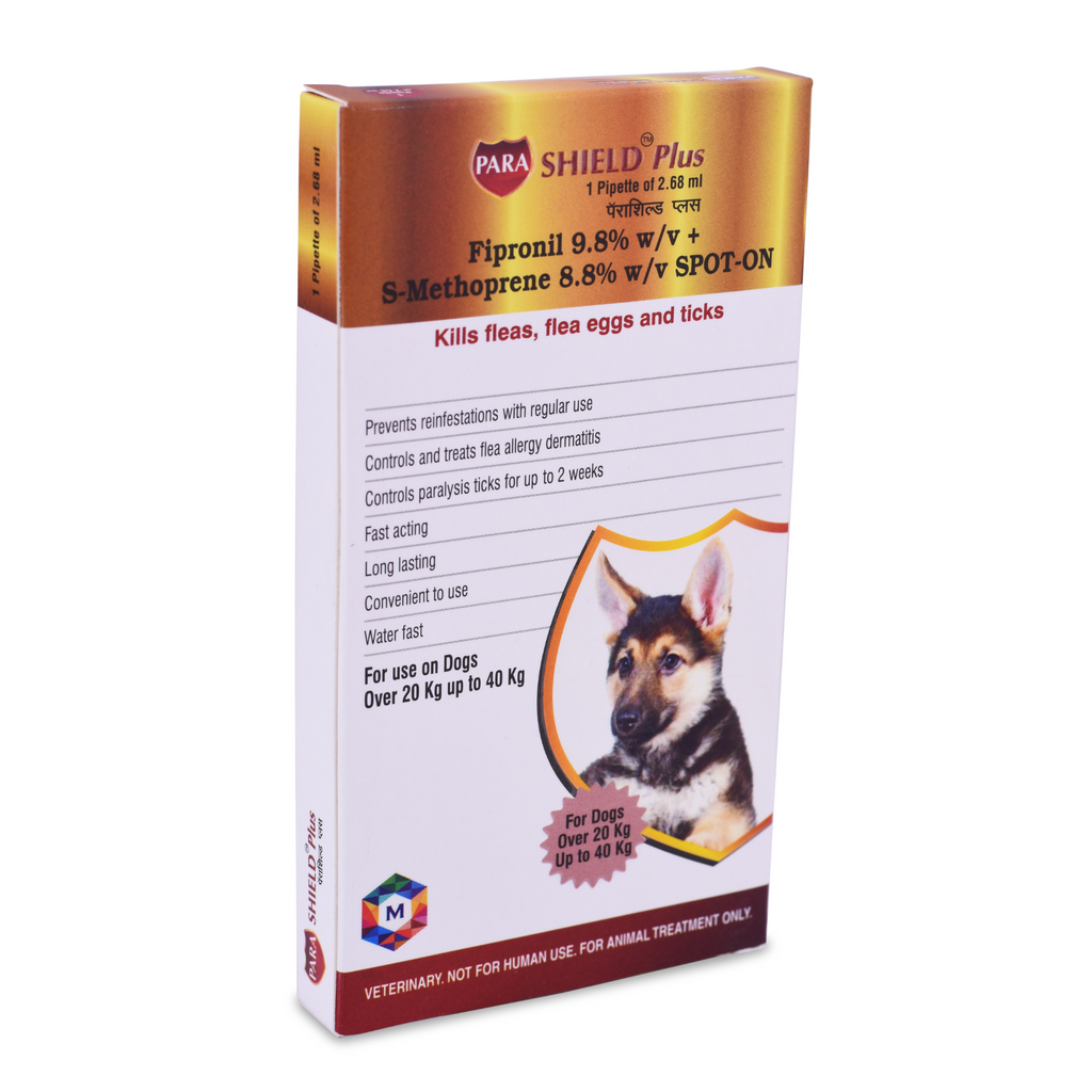 Parashield Plus Spot On Solution for Dogs (Over 20 kg up to 40 kg) - Animeal