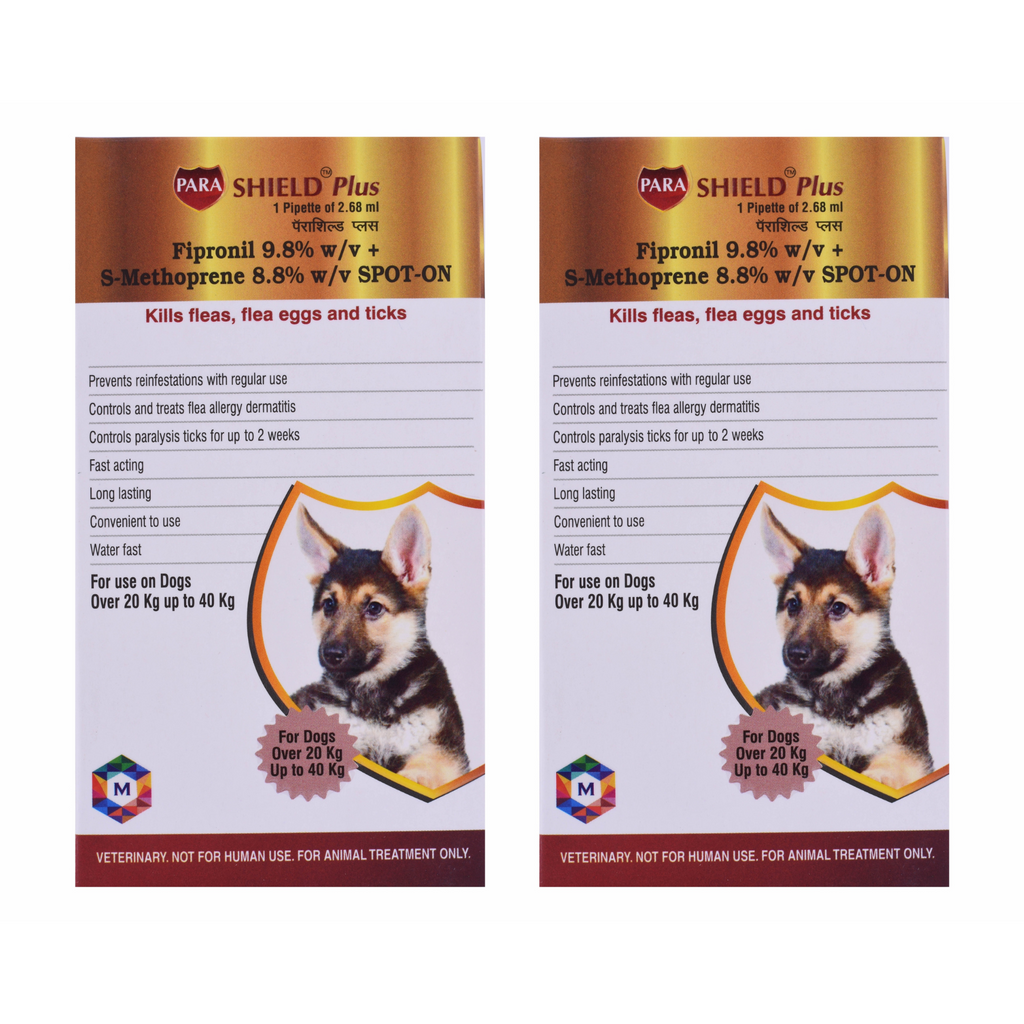 Parashield Plus Spot On Solution for Dogs (Over 20 kg up to 40 kg) - Animeal