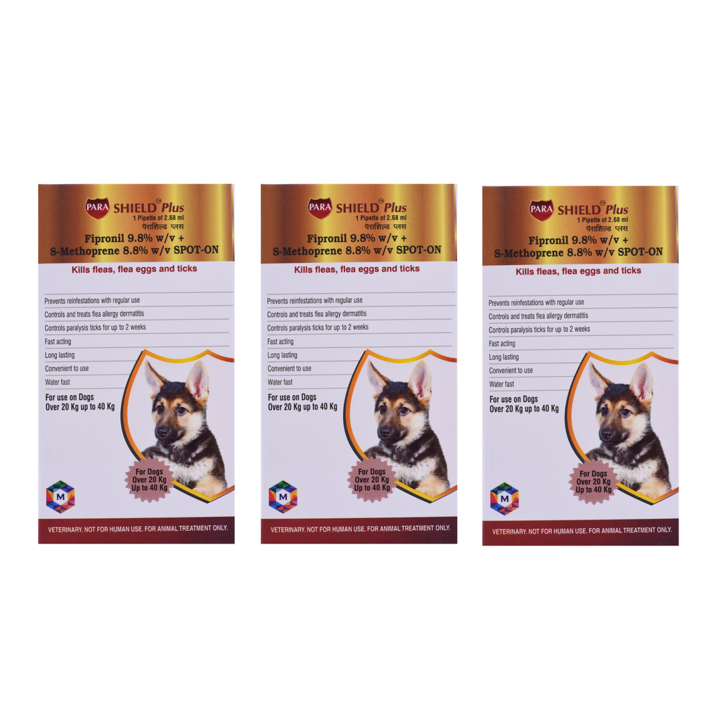 Parashield Plus Spot On Solution for Dogs (Over 20 kg up to 40 kg) - Animeal