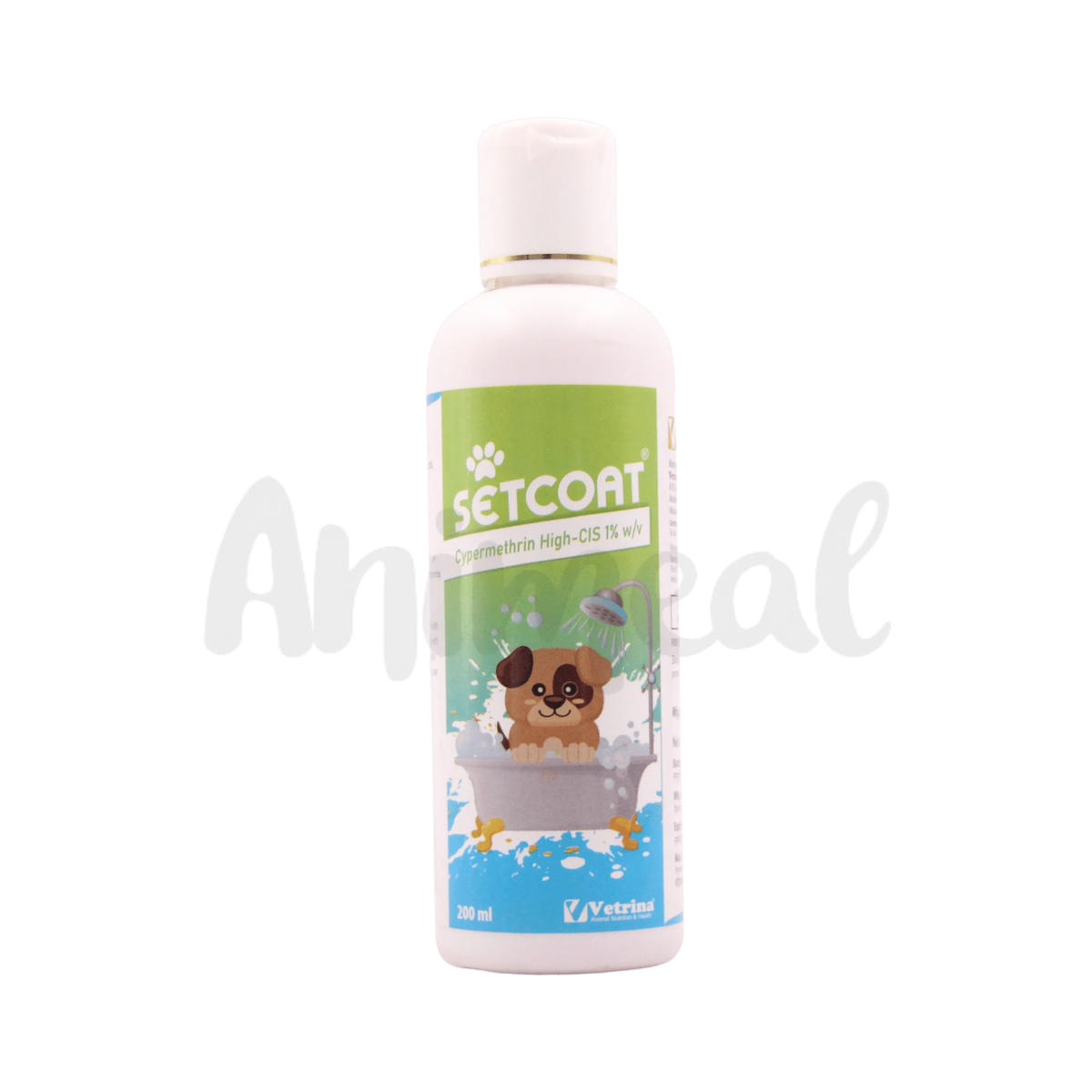 SETCOAT HIGH CIS 1% TICK & FLEAS SHAMPOO - Animeal