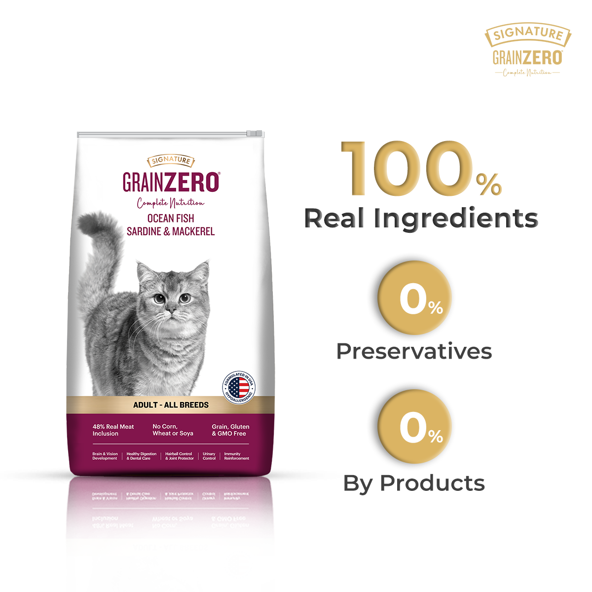 SIGNATURE GRAIN ZERO CAT ADULT - Animeal
