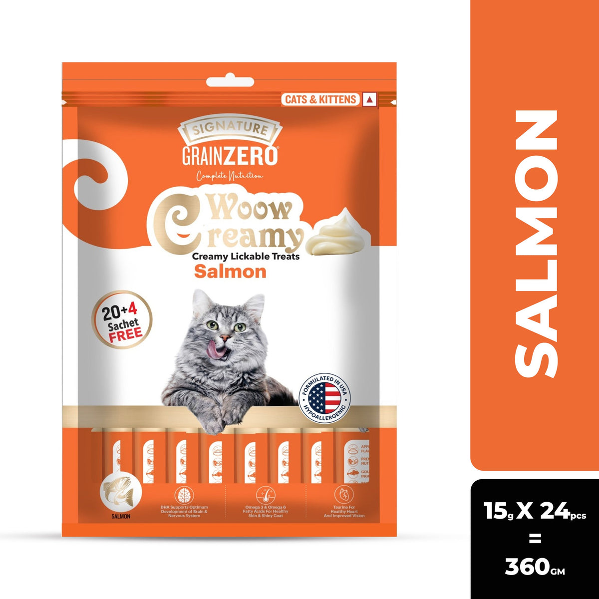 SIGNATURE GRAIN ZERO CREAMY TREAT SALMON (L) - Animeal