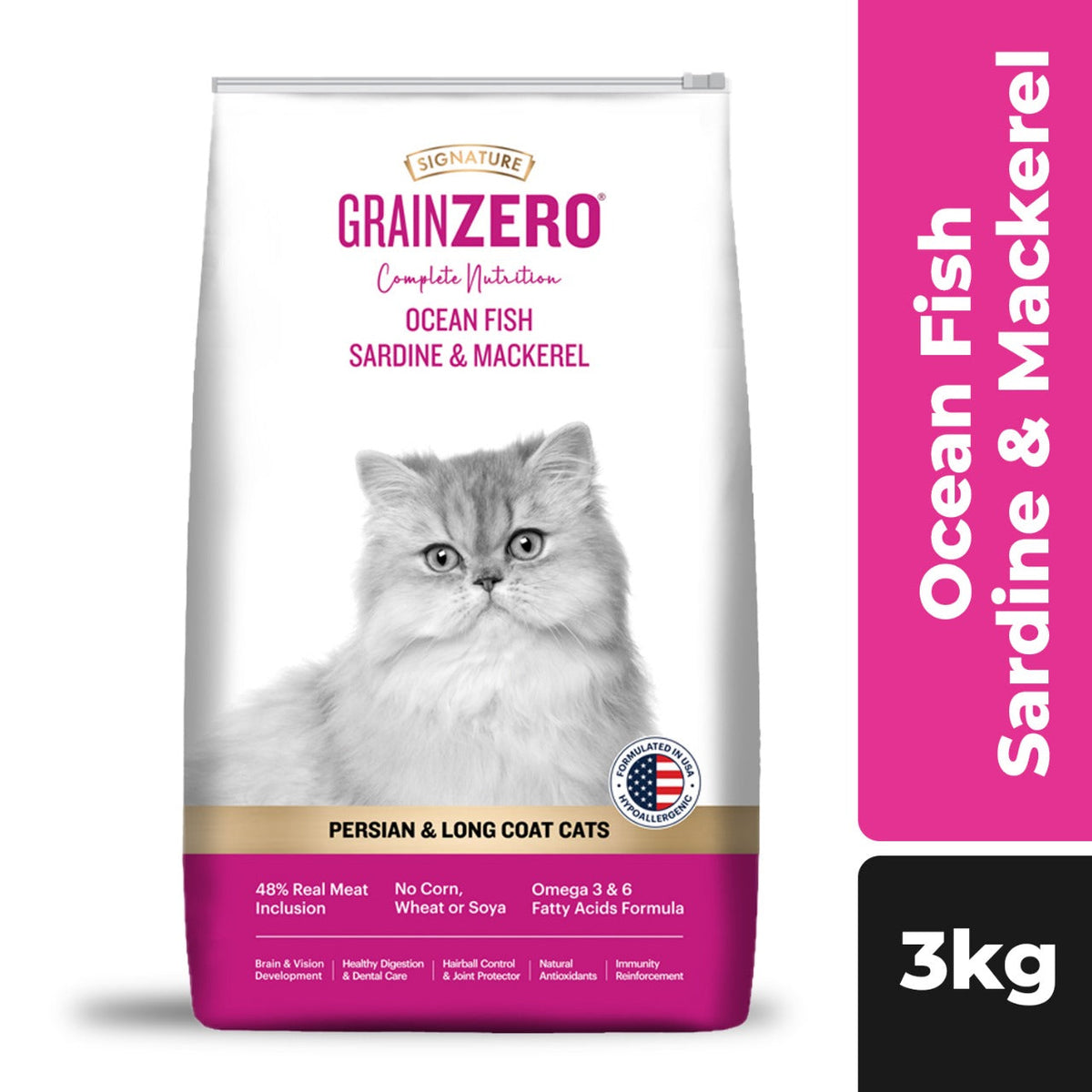 SIGNATURE GRAIN ZERO PERSIAN DRY FOOD (M) - Animeal