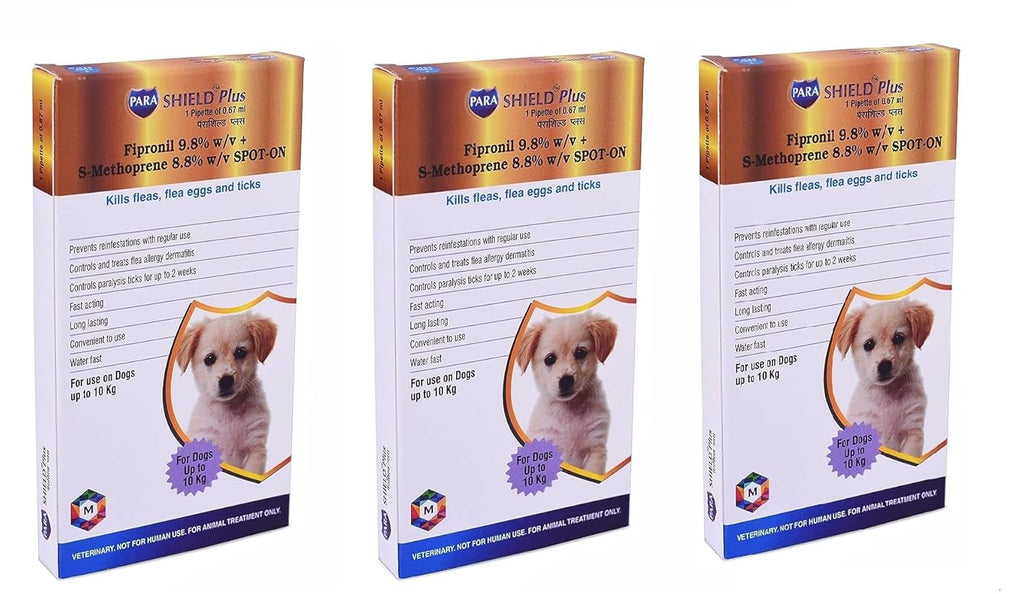 Spot On Treatment for Small Dogs (Up to 10 kg) | (Pack of 3) - Animeal