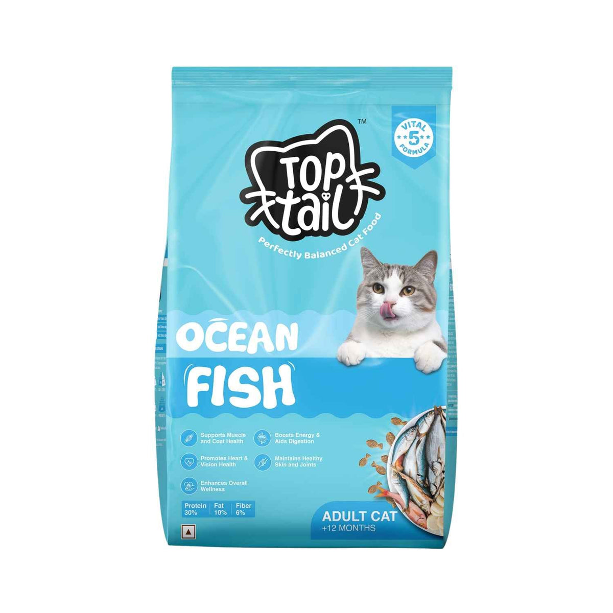 TOPTAIL ADULT OCEAN FISH DRY FOOD [3kg] - Animeal