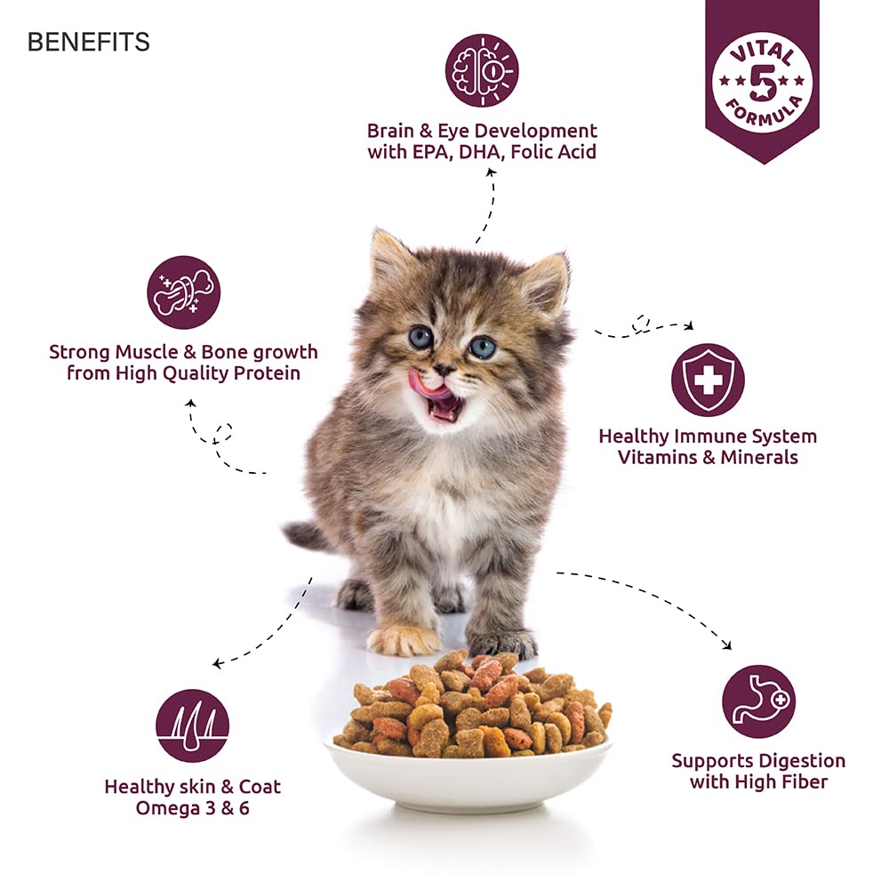 TOPTAIL KITTEN SALMON & CHIC DRY FOOD [6.5 KG] - Animeal