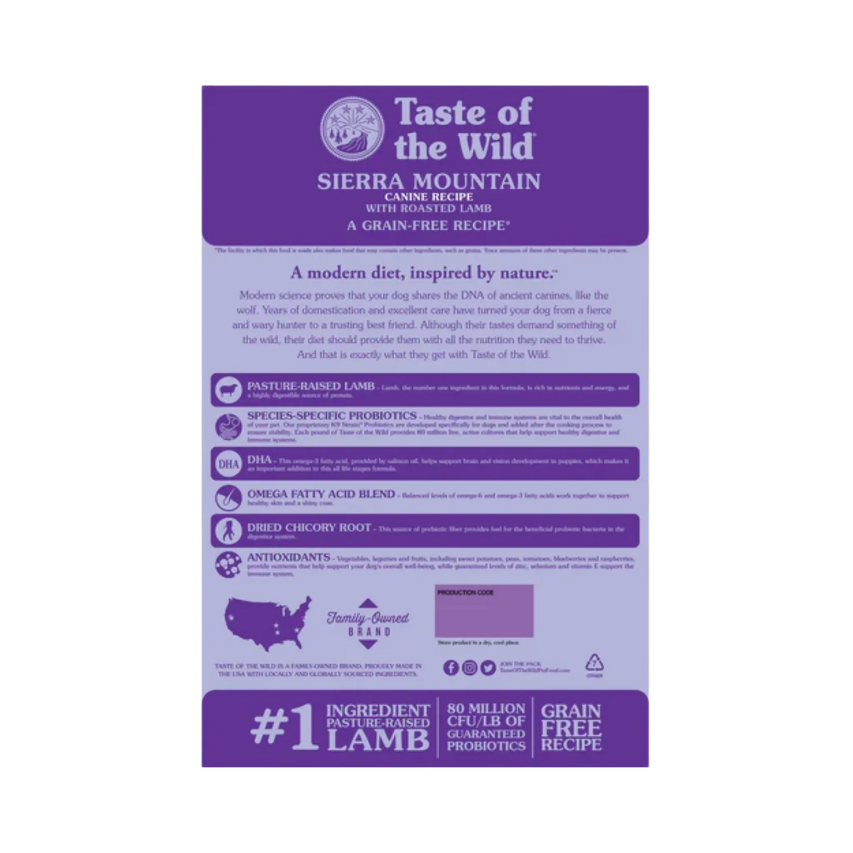 TOW SIERRA MOUNTAIN CANINE ROASTED LAMB - Animeal