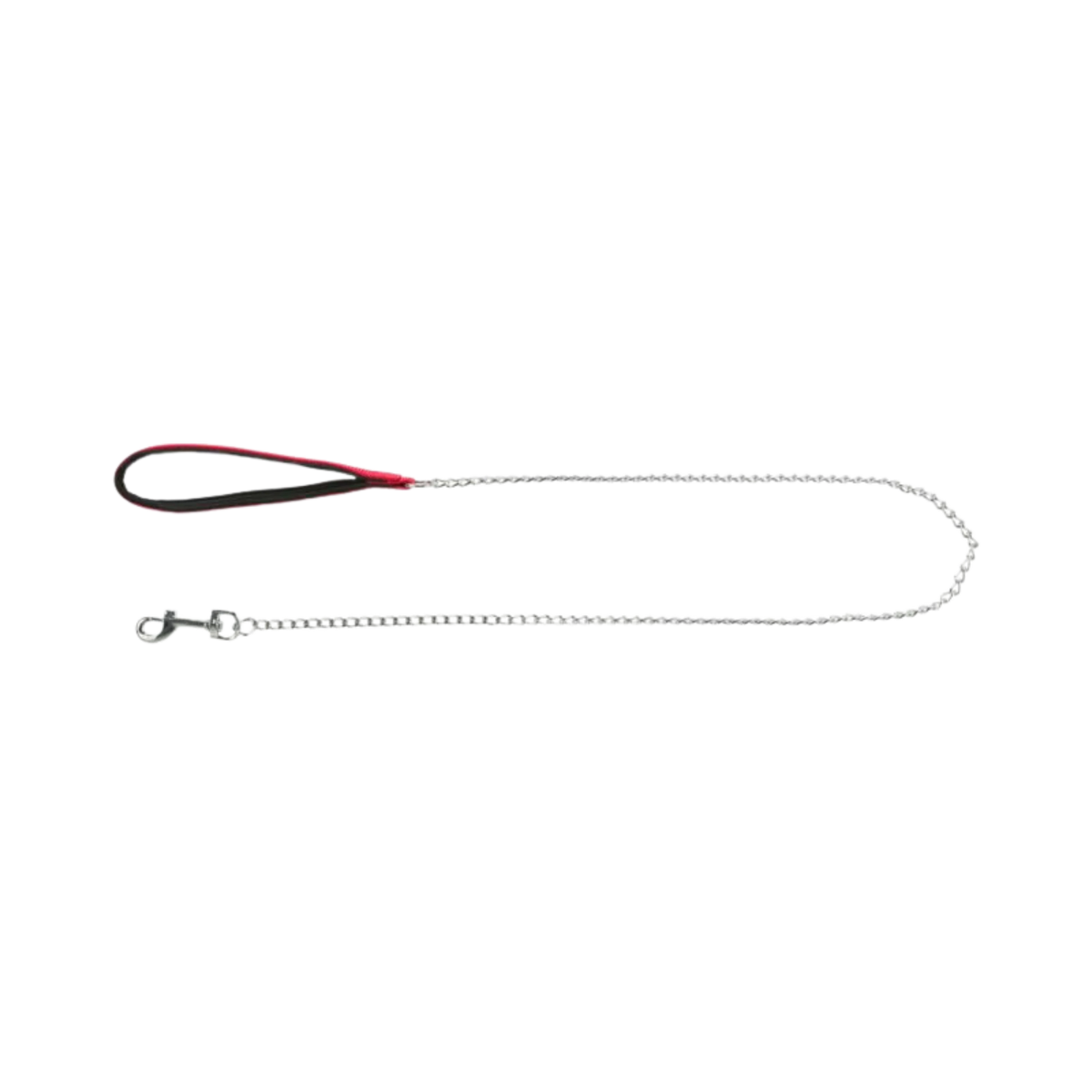 TRIXIE CHAIN LEASH WITH NYLON HAND LOOP RED (L) - Animeal
