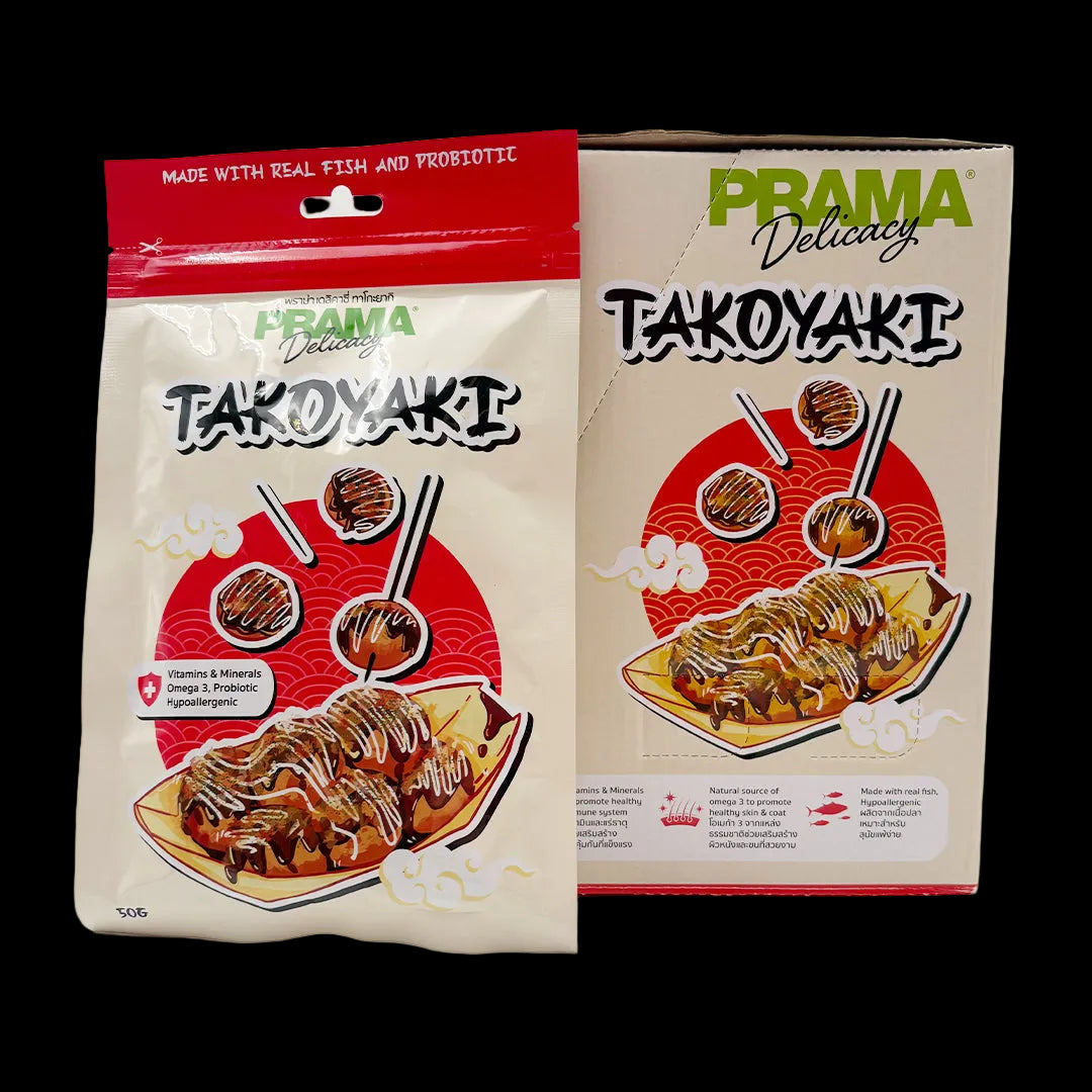 PRAMA DELICACY TAKOYAKI FISH TREATS [50 GM]