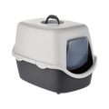 VICO CAT LITTER TRAY WITH HOOD DARK GREY & LIGHT GREY - Animeal