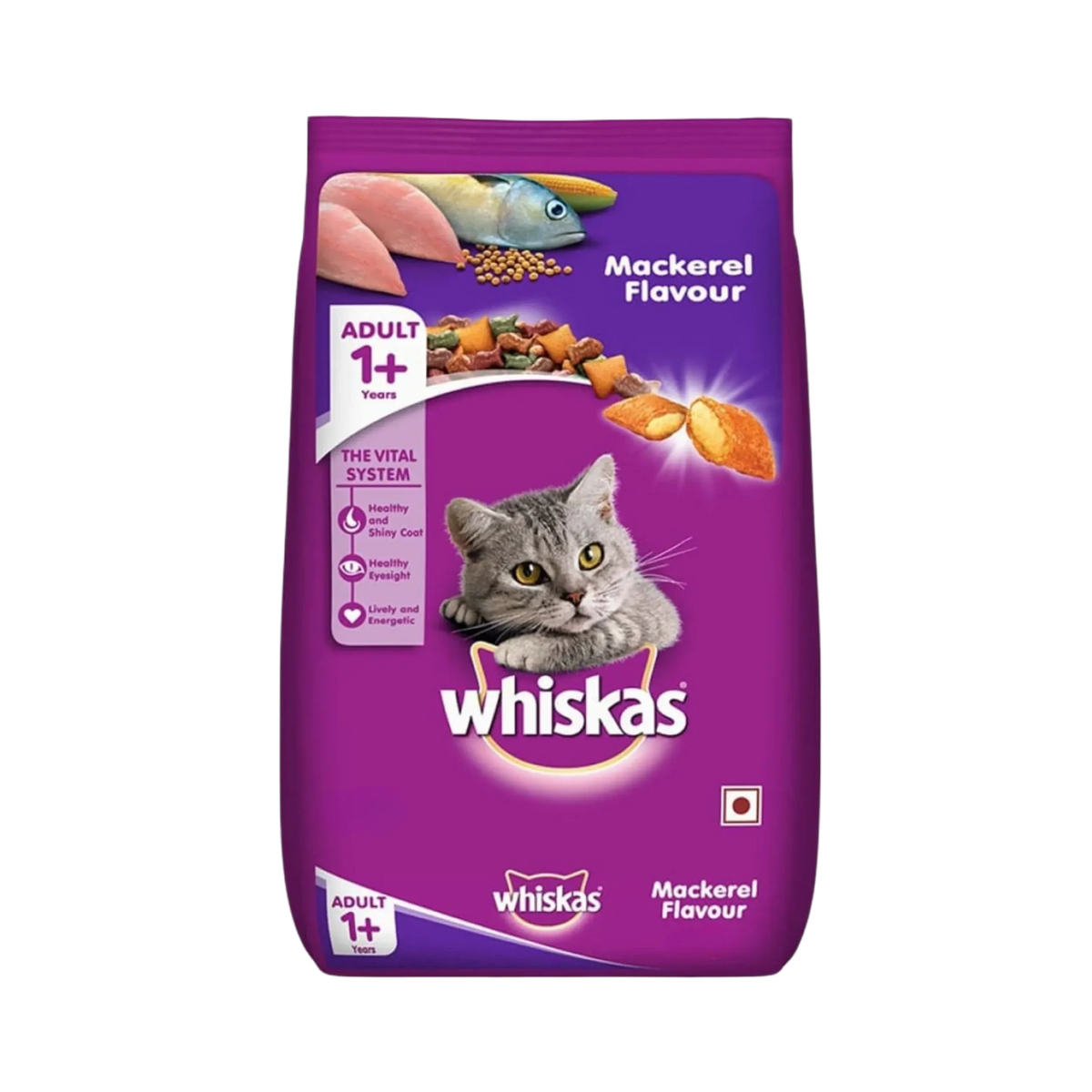 WHISKAS ADULT MACKEREL DRY FOOD [7 KG] - Animeal