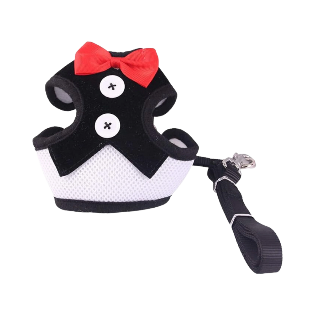 WW TOYBREED TUXIDO HARNESS WITH LEASH (L) - Animeal
