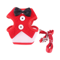 WW TOYBREED TUXIDO HARNESS WITH LEASH RED (L) - Animeal