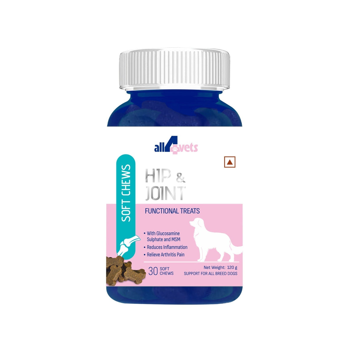 ALL4VETS HIP AND JOINT SOFT CHEWS FOR DOGS [30 CHEWS]