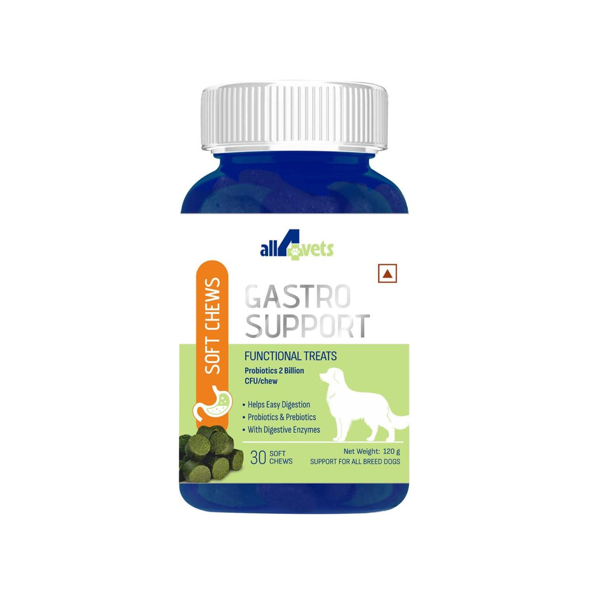 ALL4VETS GASTRO SUPPORT SOFT CHEWS FOR DOGS [30 CHEWS]