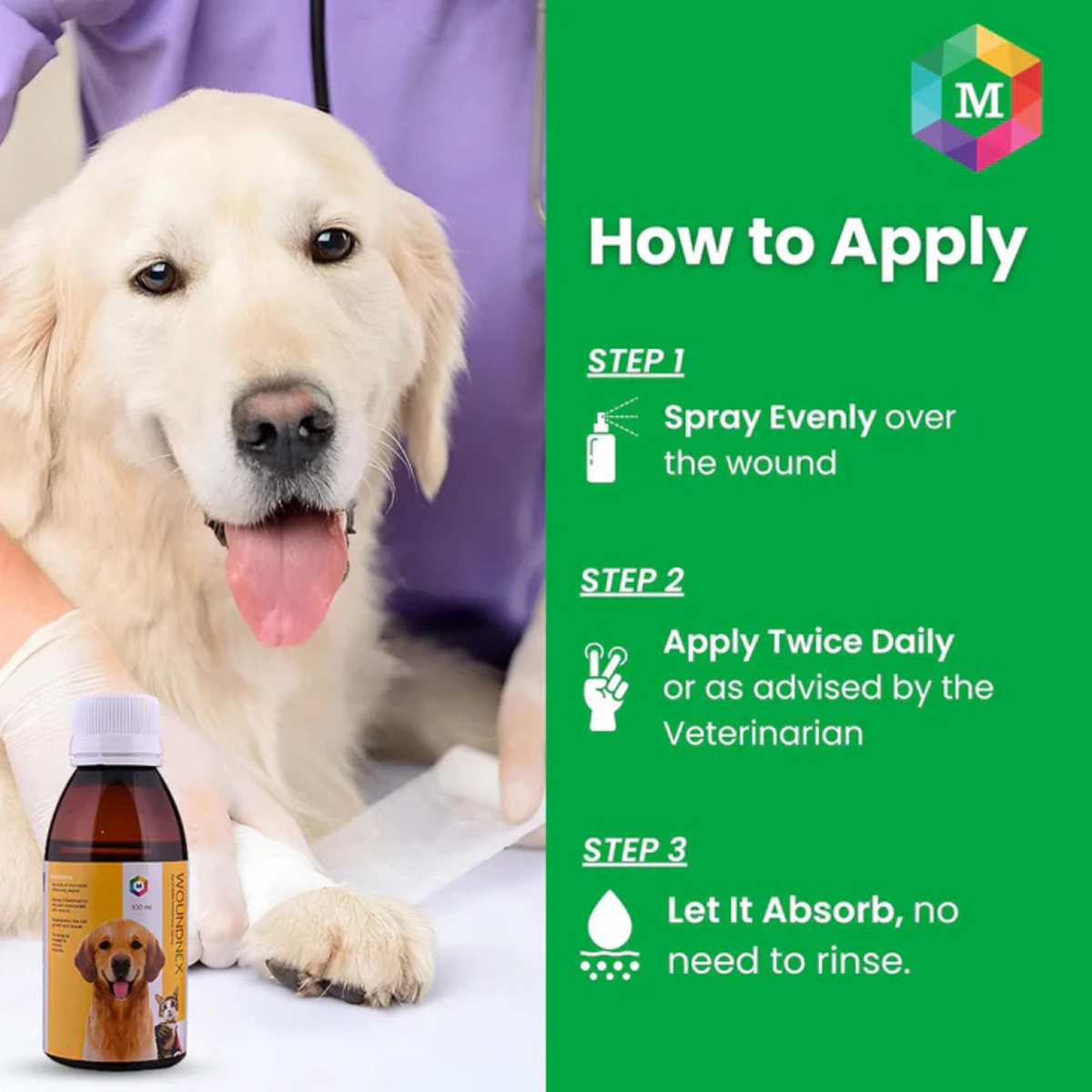 WoundNex Spray for Dogs & Cats | 100ml - Animeal