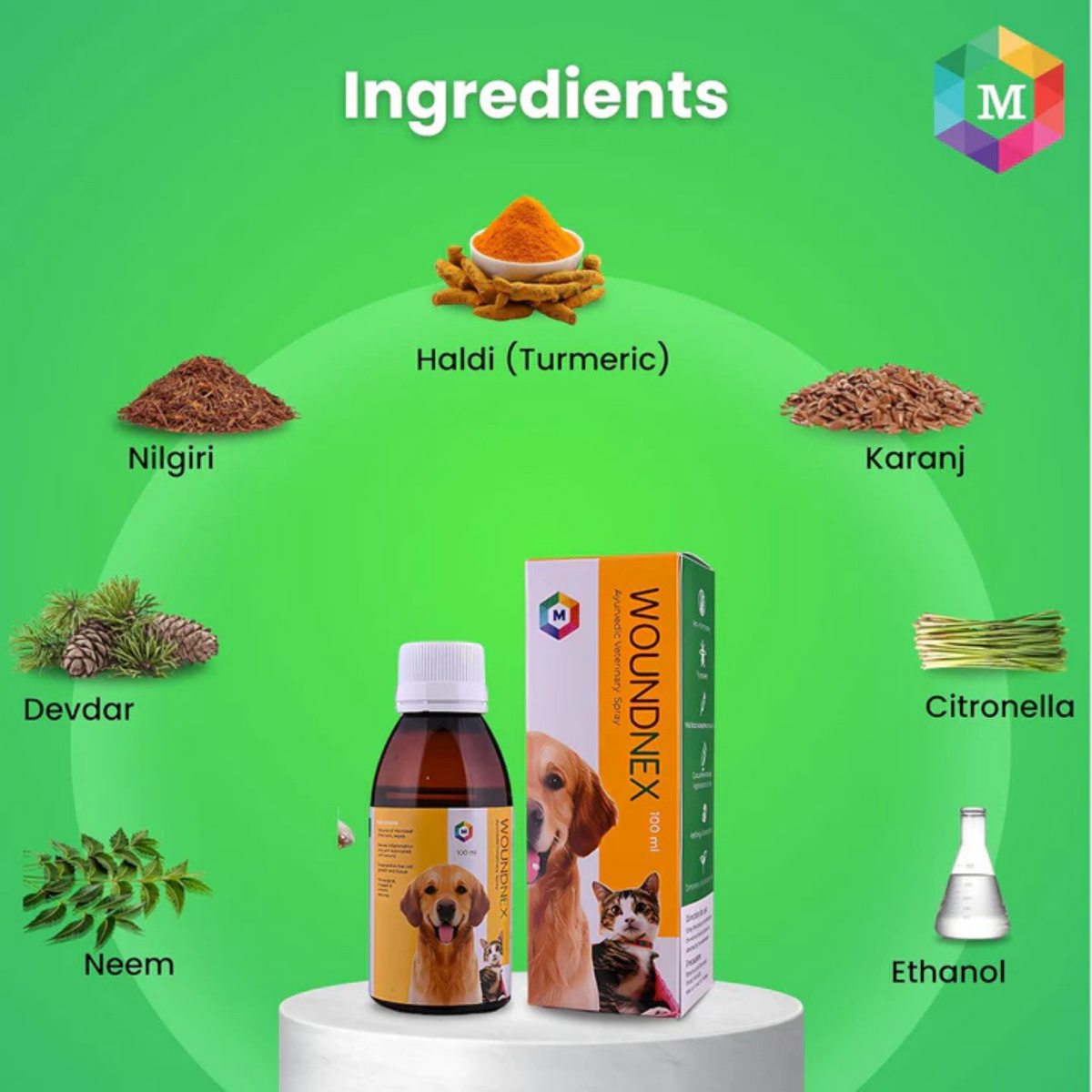 WoundNex Spray for Dogs & Cats | 100ml - Animeal