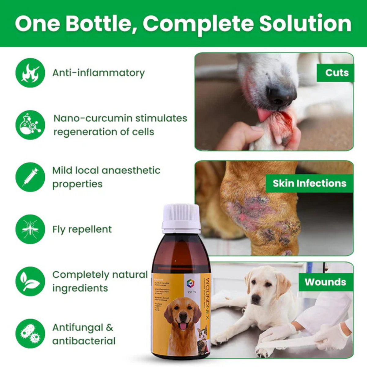 WoundNex Spray for Dogs & Cats | 100ml - Animeal