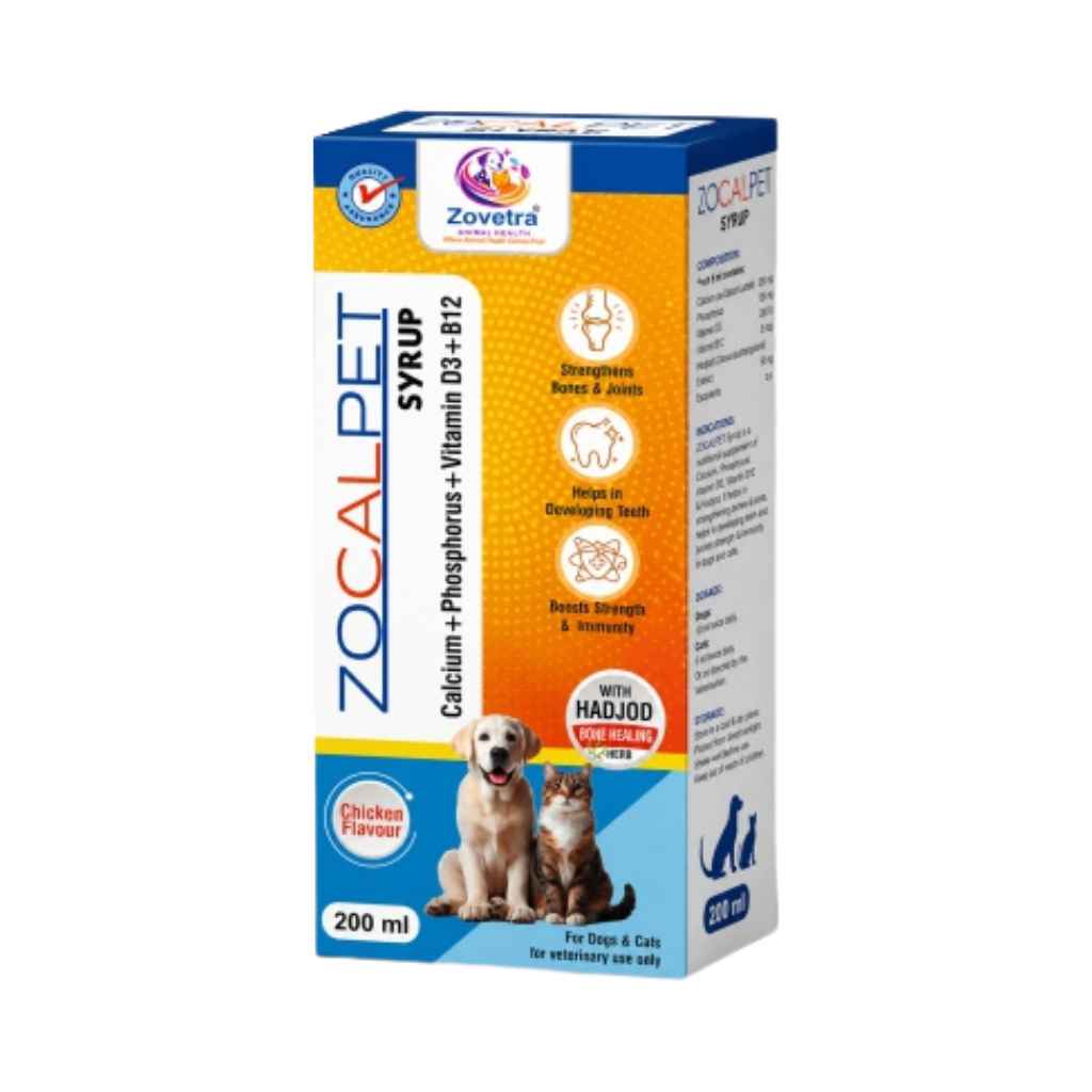 ZOVETRA ZOCALPET CALCIUM SYRUP [200 ML] - Animeal