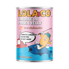 LOLA&CO SARDINE IN PRAWN JELLY CAT FOOD CAN [400 GM]
